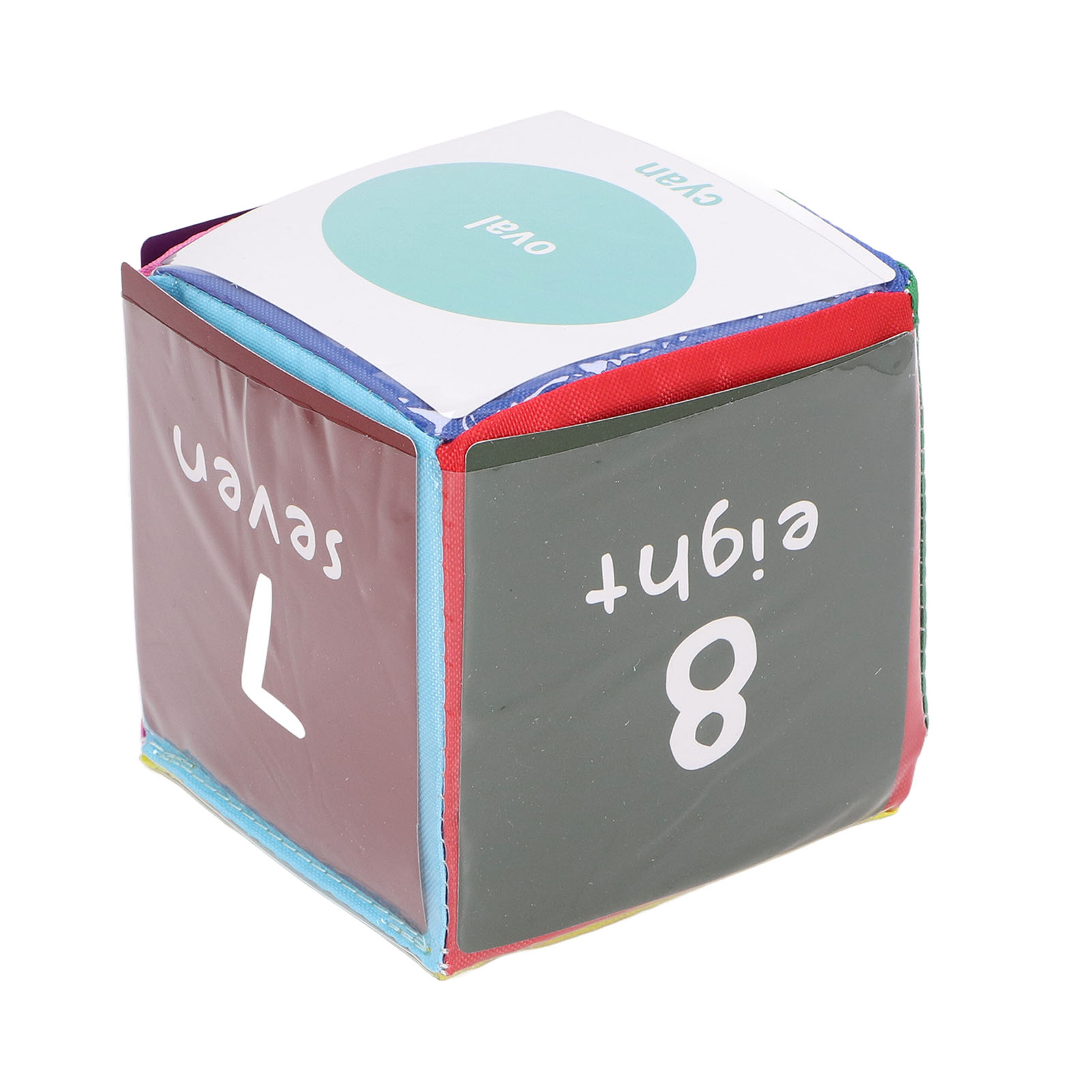Soft Game , 3.9inch 6 Sided Clear Card Pockets DIY Education Soft Playing Game   for School