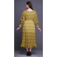thumbnail image 4 of Bimba Ikat Robe Maxi à Volants Longue en Coton pour Femmes, Bohème Renaissance à Smocks - Petit, 4 of 5