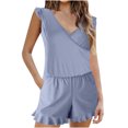thumbnail image 2 of EQWLJWE Summer Saving!2024 One Piece Swimsuit Women Built In Bra Shorts Bathing Suits Full Coverage Ruffle Romper Swimsuits with Pockets, 2 of 6