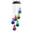 thumbnail image 4 of Christmas Solar Wind Chime Light Color Changing Light Christmas Solar Wind Chime Light Outdoor Solar Powered Waterproof LED Wind Chime Color Changing Light For Patio Garden Home, 4 of 7
