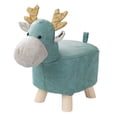 thumbnail image 2 of GUOOL Animal Footstool Ottoman Stool, Cartoon Bench, Portable Cute Shoes Changing Foot BLue, 2 of 9