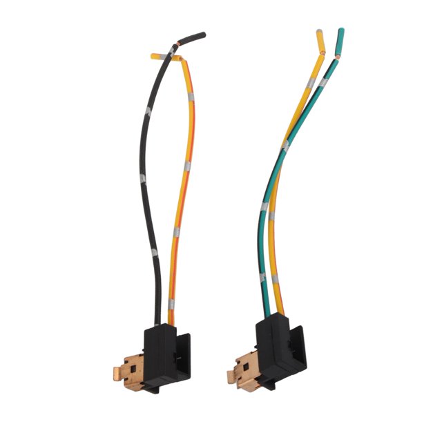 2Pcs Headlight Bulb Socket Wiring Harness Connector Plug Adapter for H1 Bulb