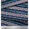 thumbnail image 2 of Soimoi Polyester Crepe Fabric Ikat Southwestern Fabric Prints by Yard 42 Inch Wide, 2 of 3