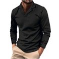 thumbnail image 2 of RXIRUCGD Haut Décontracté à Manches Longues pour Hommes, Noir, Taille : TG, 2 of 5