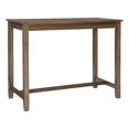 thumbnail image 1 of Linon Claridge 36" Wood Counter Height Pub Table in Rustic Brown, 1 of 9