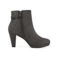 thumbnail image 3 of Unique Bargains Bottines à Plateforme à Talon Épais pour Femme Gris (Taille 6), 3 of 7