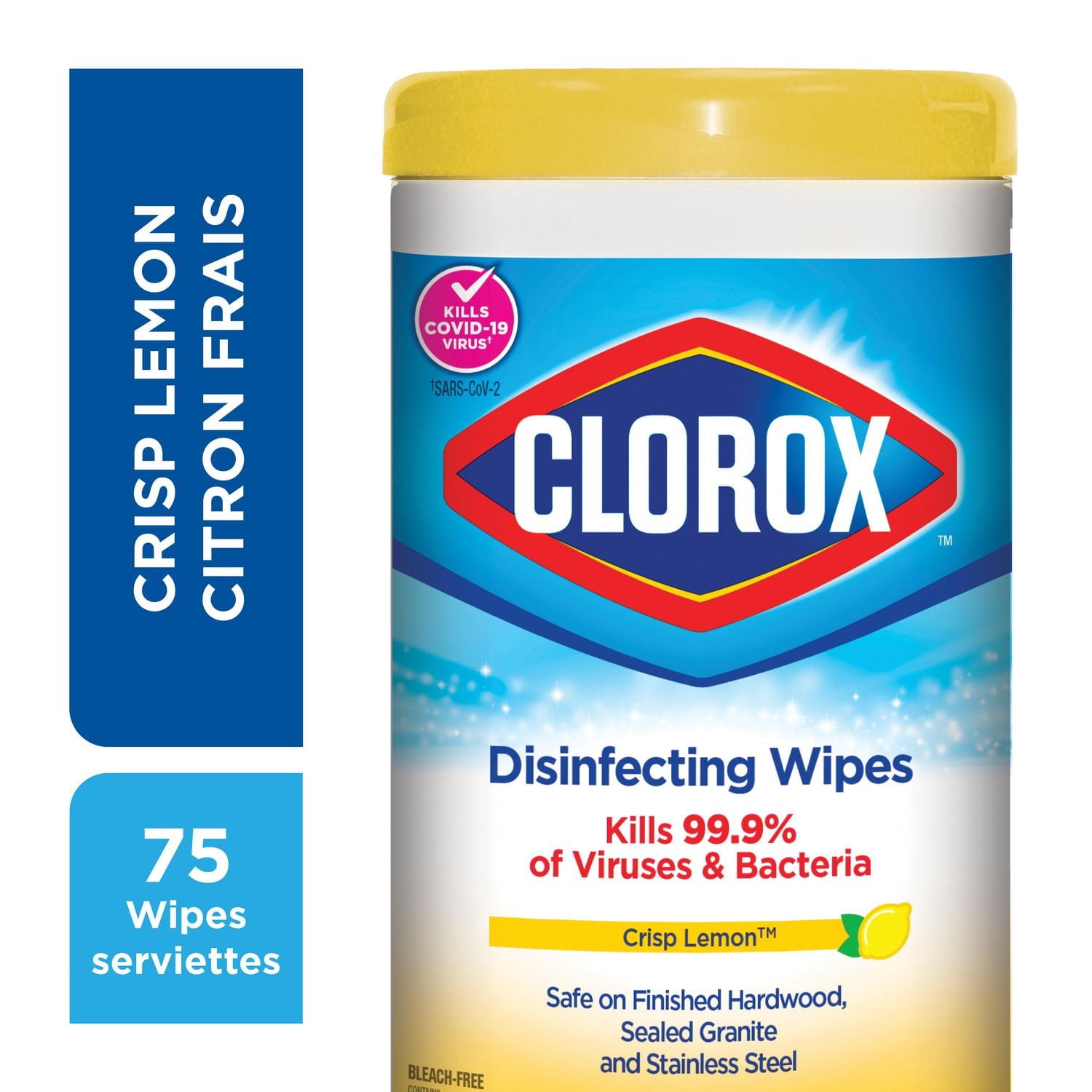 Clorox® Disinfecting Wipes, Lemon Fresh, 75 Count