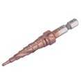 thumbnail image 2 of Loewten Step Drill Bit, High Toughness High Speed Steel Drill Bit, High Wear Resistance Not Easy To Break Cobalt Coating For Perforating Various Materials Deburring, 2 of 7