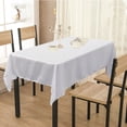 thumbnail image 4 of Table Cloth for Hotel Banquet and Wedding Scenes – Solid Color Rectangular Satin Tablecloth Smooth Finish White Satin Fabric Easy Care and Elegant Presentation, 4 of 6