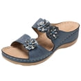 thumbnail image 5 of Kcodviy Shoes Comfortable Sandals Open Slippers with Arch Support for Women for Women Slippers Wedges Cow Slippers for Women Bottom Thick Toe Women's Slippers for Women Open Toe Slipper, 5 of 5
