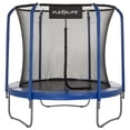 thumbnail image 1 of Plexalife Ensemble de Trampoline Rond de 8 Pi avec Système de Sécurité à Cadre Flexible à Anneau Supérieur de Qualité Supérieure, 1 of 5