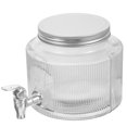 thumbnail image 1 of 2.8L Glass Drink Dispenser Jar with Tap for Beverage Storage, 1 of 8