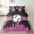 thumbnail image 2 of YST Sports-Thème 7 Pcs ensemble de couette, Baseball, Grand lit, 2 of 4
