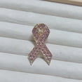 thumbnail image 4 of Decorative Pink Ribbon Pin Alloy Brooch for Breast Cancer Awareness Women Accessory Lapel Pin for Support Gifts, 4 of 6