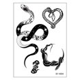 thumbnail image 1 of EGNMCR Fake Tattoos, Tattoo Stickers Mamba Flower Marks Death Snake One-time Temporary Sticker Tattoo stickers, 1 of 1