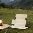 thumbnail image 2 of Portable Folding Chair for Outdoor, Lightweight Aluminum Alloy Beach Lawn Chair with Carry Bag, Compact Camping Backrest Lounger for Garden Picnic Fishing Travel, 2 of 6