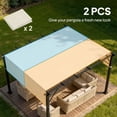 thumbnail image 4 of Outsunny 2 Pcs 16 x 4ft Pergola Shade, UV Protection Pergola Canopy, Cream, 4 of 10