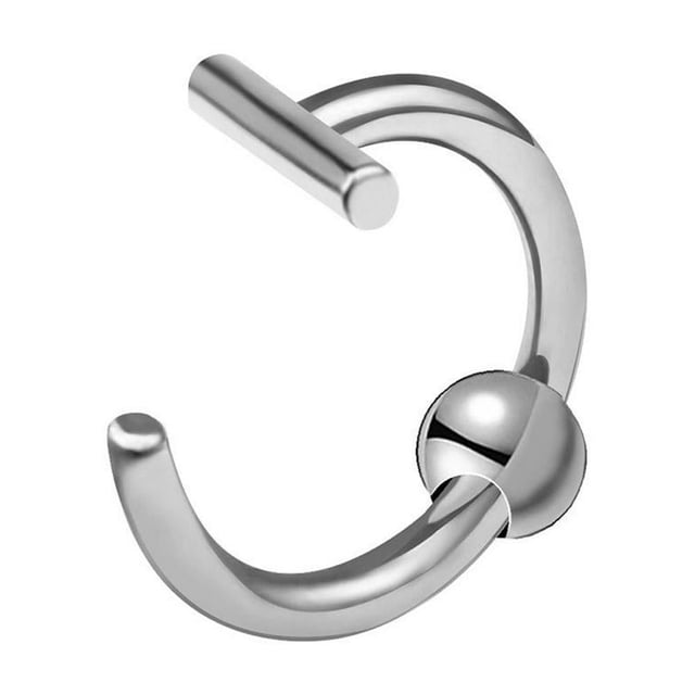 EIGTHTAIL Gold 1.0*8mm Personalized Hole-Free False Lip Studs Lip Clips Lip Rings Piercing Titanium Steel Stainless Steel Jewelry Nose Studs Nose Rings