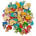 thumbnail image 3 of 50 Pieces Cartoon Buttons Colorful for Headwear Scrapbook Small Handmade Crafts Sewing Accessory Clothes Button Headwear Handicrafts Jackets, 3 of 9