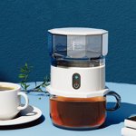 Drip Coffee Maker, Coffee Pot Machine Permanent Coffee Filter, Mini Coffee Maker,Mini Coffee Coffee Brewer Fully Automatic Hand Brewed Coffee Drip Pot Extraction Coffee Dry Battery Powered