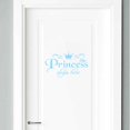 thumbnail image 2 of VogueV Princess Wall Decal - Removable Floral Door Sticker Blue, 2 of 2