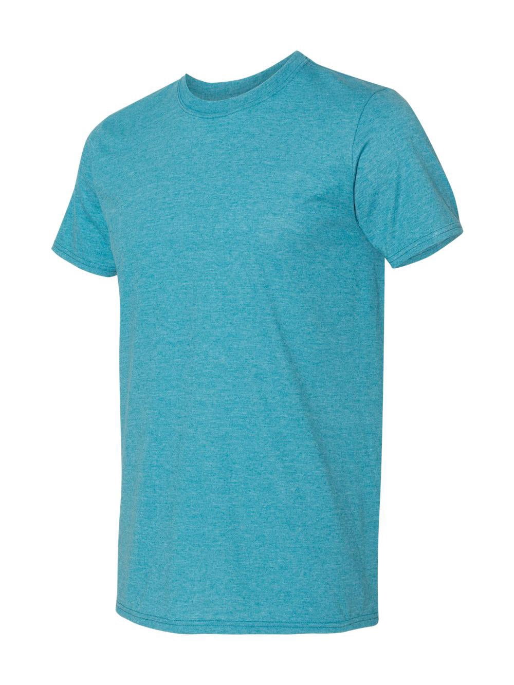 Gildan - T-Shirt Softstyle - 64000 - Bleu Galapagos Chiné - Taille : S