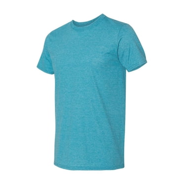 Gildan - Softstyle T-Shirt - 64000 - Heather Galapagos Blue - Size: XL