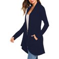 thumbnail image 4 of Cardigans pour Femmes Légers Cardigan à Manches Longues pour Femmes Mode Décontractée Confortable Cardigan Uni Haut Blouse en Liquidation, 4 of 8