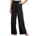 thumbnail image 4 of CEHVOM Pantalon de Jambe Long en Lin de Coton Massif Décontracté pour Femmes, 4 of 8