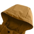 thumbnail image 4 of PEONAVET Mens Jacket Men's Outdoor Windproof And Waterproof Long Sleeved Hooded Workwear Jacket Jacket, 4 of 8