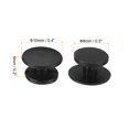 thumbnail image 2 of Uxcell Plastic Button Charm, 10 x 8mm Dia Button Accessories, Black 100 Pack, 2 of 6