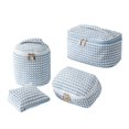 thumbnail image 1 of Tumotour Travel Portable Velvet Corduroy Makeup Toiletry Bag Set Large Opening Multi Purpose Pouches For Organized Storage, 1 of 9