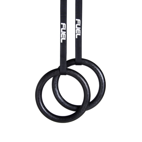 Fuel Pureformance Anneaux de gymnastique avec sangles, Vert