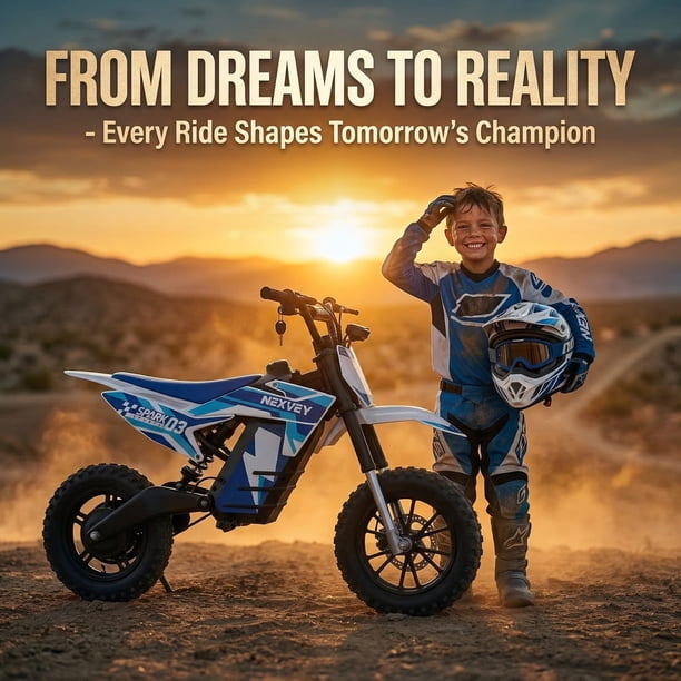 NEXVEY Spark 03 Electric Dirt Bike Electric Bike for Kids 8-13