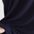 thumbnail image 4 of serony Chemise de Nuit pour Homme Coton Raglan Vêtement de Nuit Robe de Pyjama Légère Respirante Col Rond Chemise de Sommeil Nuisette à Empiècements Noir/gris Foncé TTTTG, 4 of 9