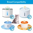thumbnail image 3 of Meterk 6Pcs Cat Water Fountain Filter Active Carbon Resin Filter Replacement Round Pet Water Dispenser, 3 of 7