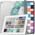 thumbnail image 1 of iPad PRO 1st Gen 2015 12.9 Inch [ 1 Gen ] A1652 A1584 ML0H2LL/A ML0G2LL/A ML0N2LL/A ML0Q2LL/A ML0R2LL/A ML0V2LL/A PrintediPad Cover with Translucent Frosted Hard Back - Marble Green, 1 of 8