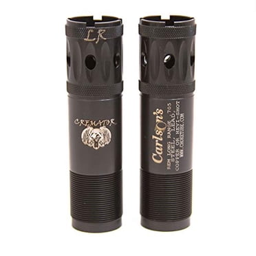 Carlson's Choke Tube Remington 12 Ga Cremator Ported Waterfowl Choke Tube, LR, Black
