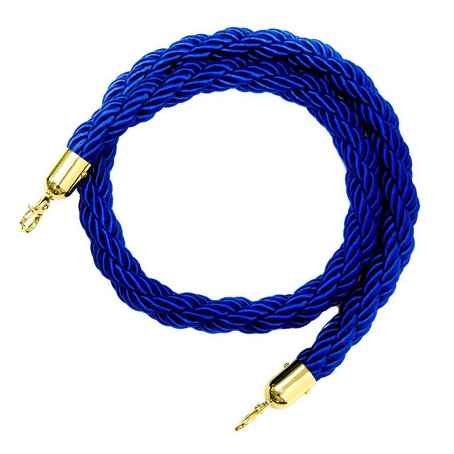 Rope Barriers - Heavy Duty Crowd Control Stanchions Crowd Control Stanchions 2m Blue