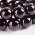 thumbnail image 2 of Bracelet Extensible Unisexe en Grenat Rouge Naturel avec Perles Rondes de 10 mm, 7 Pouces, 2 of 2