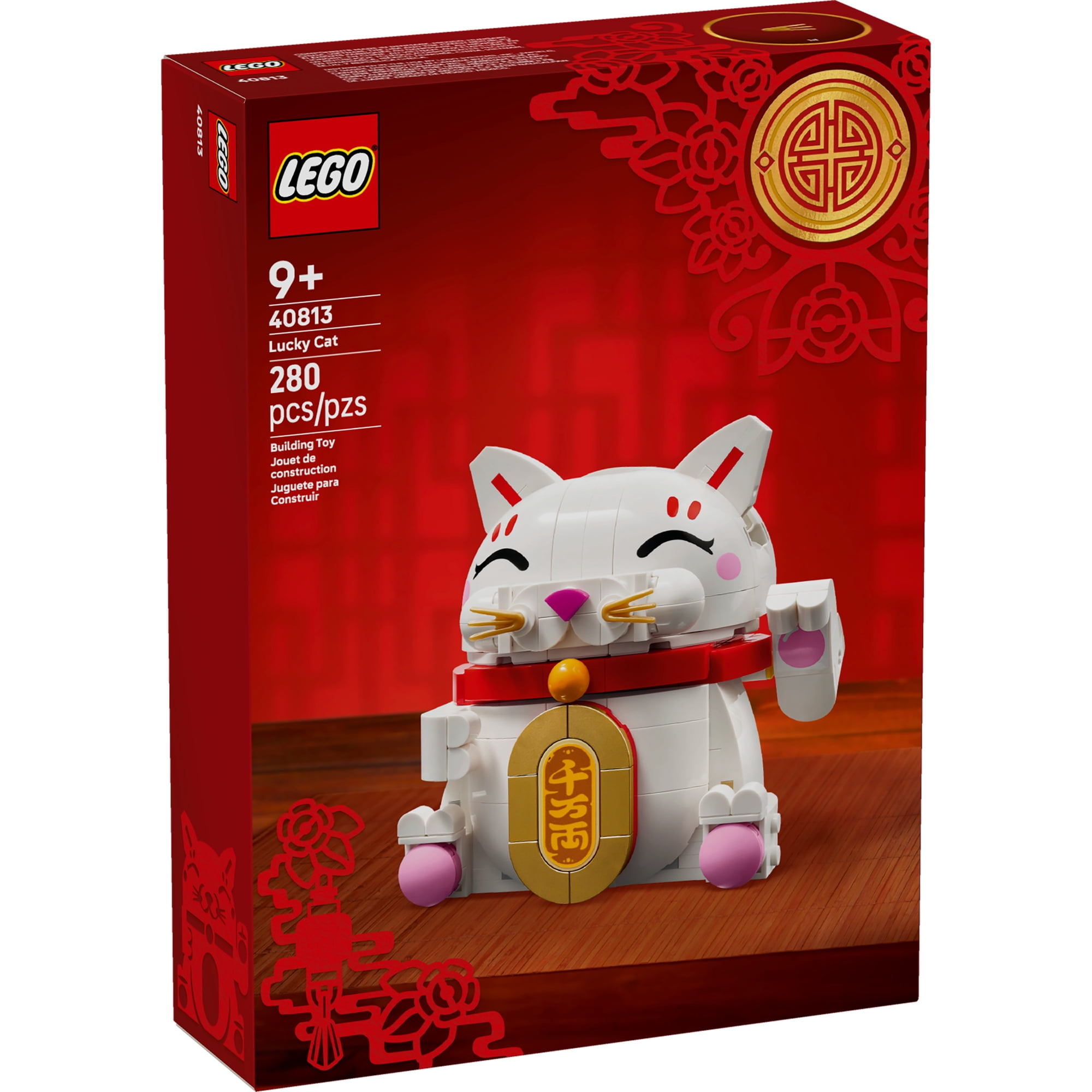 LEGO Chat porte-bonheur Pièce de décoration Ensemble de