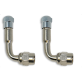 thumbnail image 1 of Minder Research Extension de Tige de Valve TM2304VP; pour Roues Arrière en Acier; 90 Degrés; Acier Inoxydable; Poli; Argent; avec Bouchon; Compatible TPMS; Ensemble de 2, 1 of 2