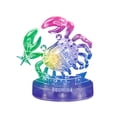 thumbnail image 1 of Casse-Tête en Cristal 3D Scie Gigogne Clair Douze 12 Constellations Astrologie Flash Lumière DEL, 1 of 2