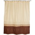 thumbnail image 2 of Mia Wheat/Taupe/Choc Shower Curtain 72x72, 2 of 4