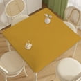 thumbnail image 4 of Cagogo Stretch Tablecloth, Elastic Square Table Cover, Washable Polyester Tablecloth, Waterproof Table Protector for Dining Table and Party Table, 33.86x33.86 Inches, 4 of 6