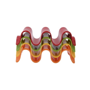 Mainstays 4-Piece Multiple Taco Stand Holder, Multicolor