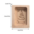 thumbnail image 3 of Oleegame 2PC Cookie Mold DIY Baking Moulds Wooden Cookie Cookie Moulds Embossing Craft Decorative Baking Tools For Christmas Thanksgiving Christmas Kitchen, 3 of 3