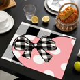 thumbnail image 1 of Amzcrzy Chemin de Table Saint-Valentin Roses Napperon de Repas Lin Napperon Imprimé Maison Cuisine Napperon Isolant de Table un Napperon Napperons Napperons de Table, 1 of 5