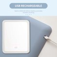 thumbnail image 2 of Mistaha Miroir de Maquillage à DEL Écran Tactile Luminosité Réglable Miroir de Meuble-Lavabo Miroir Éclairé Rechargeable par USB Miroir Cosmétique de Bureau avec Support Mobile Magnétique, 2 of 8