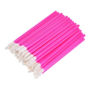 50pcs Brosses pour applicateurs à lèvres Brosses jetables pour maquillage Rouge à lèvres Gloss Wands Makeup Beauty Tool Kits